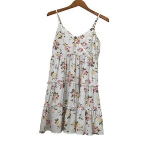 Hollister Women’s  Babydoll Dress Sz M Floral Mini Tiered Festival Concert Boho